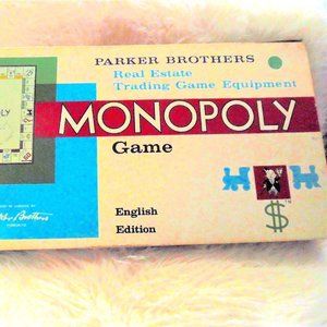 Vintage Monopoly Real Estate Trading Board Game